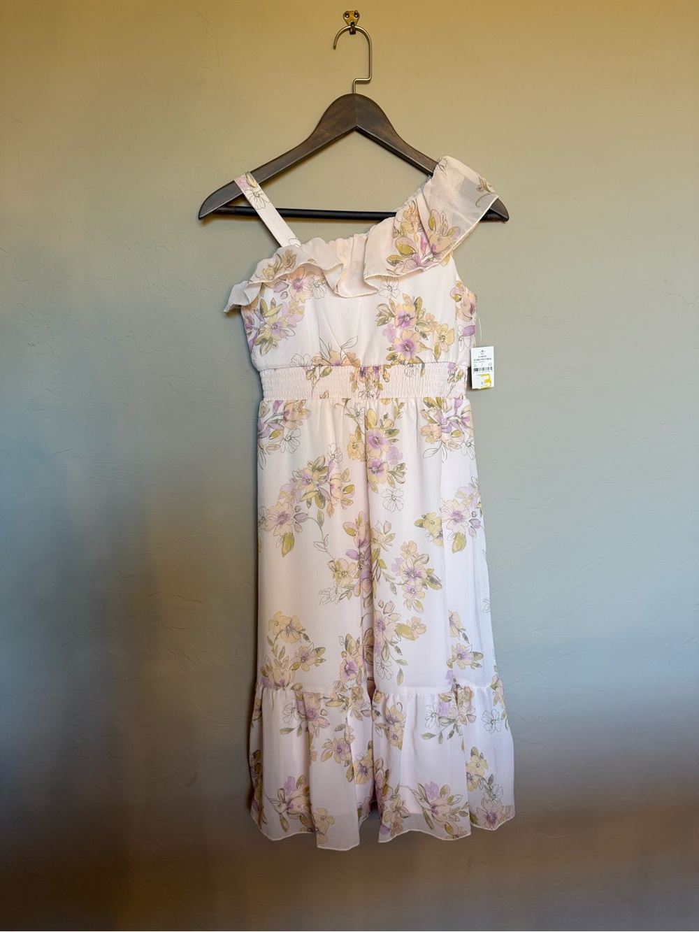 Girls Floral Chiffon Dress